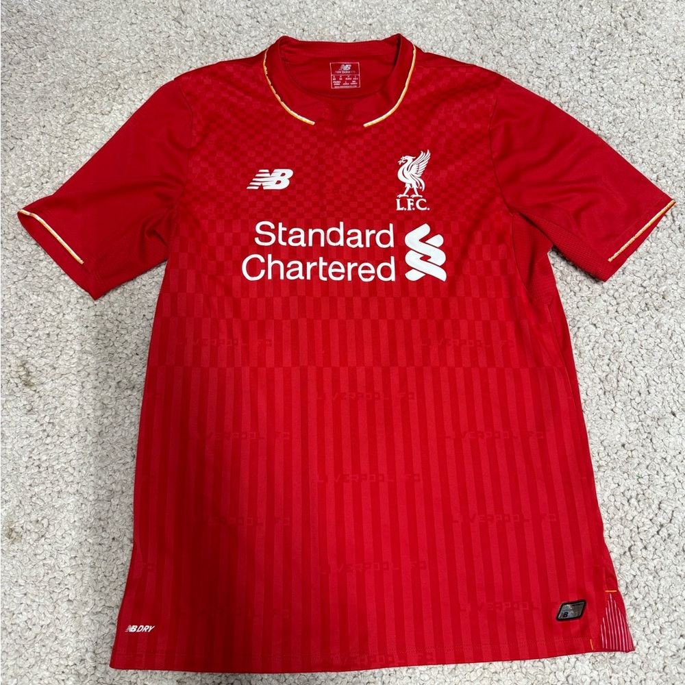 New Balance Red Liverpool FC Soccer Shirt